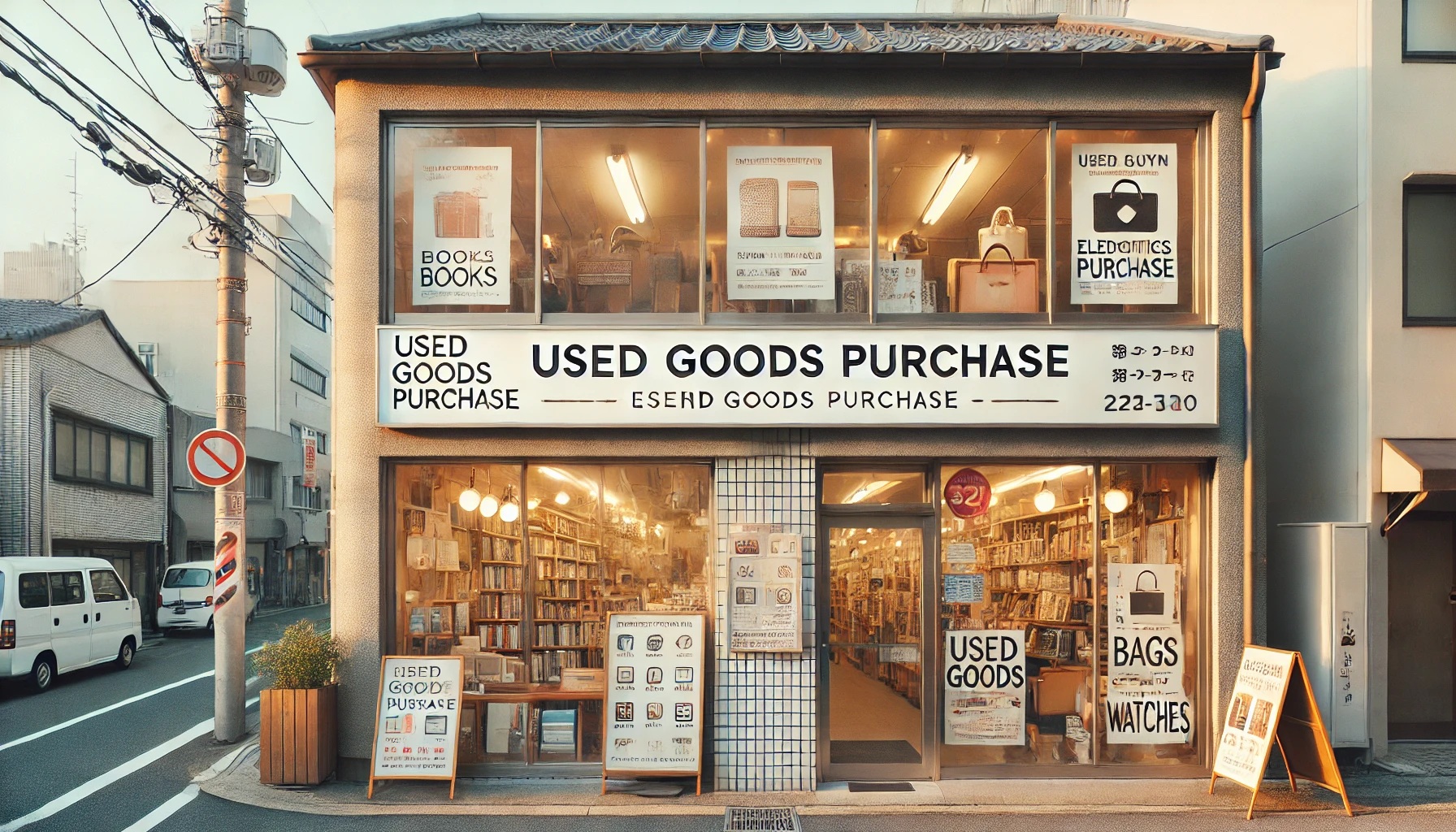 中古品買取店舗の外観