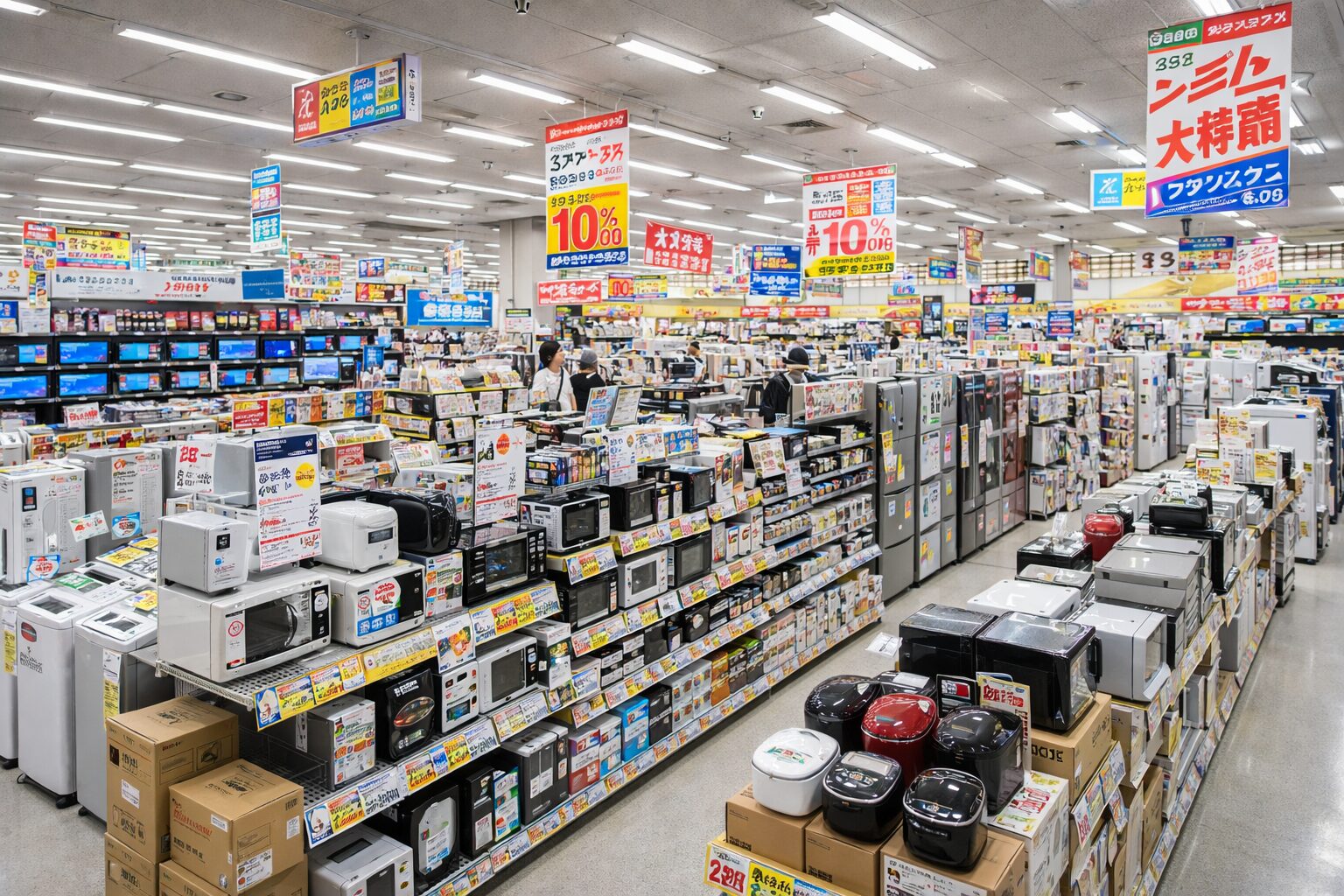 家電量販店の店内