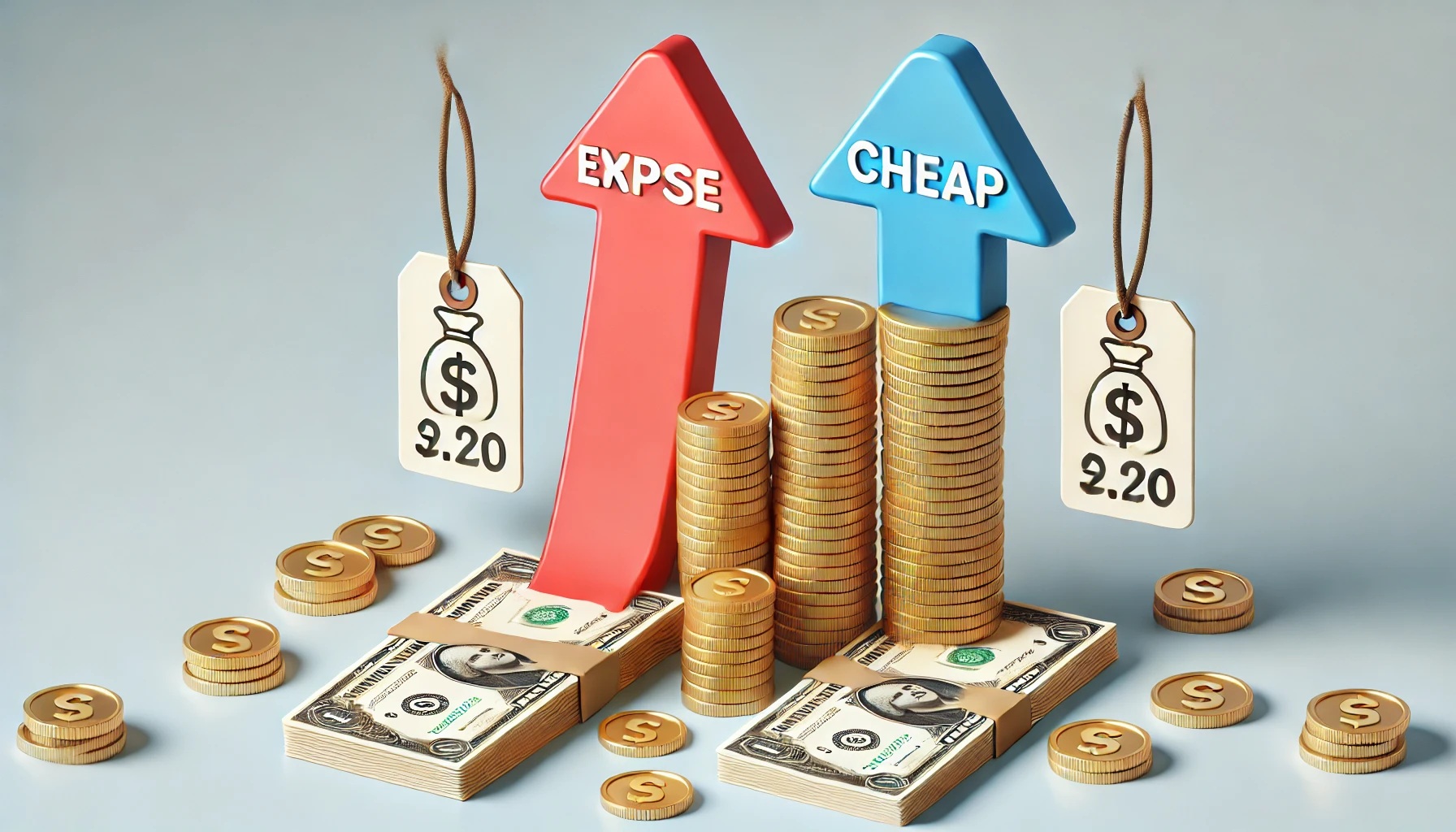 高いか安いか、お金の比較